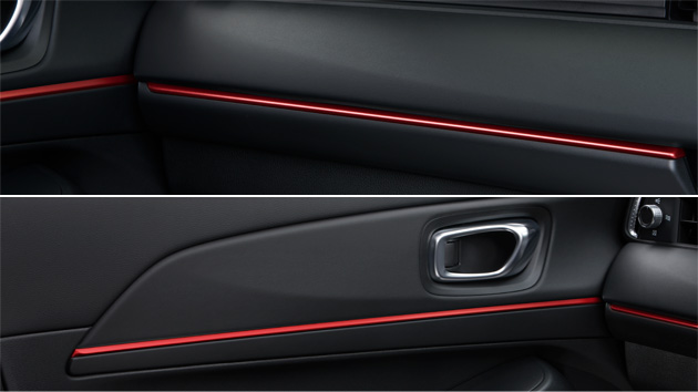 インパネガーニッシュ&ドアライニングガーニッシュ（レッド）