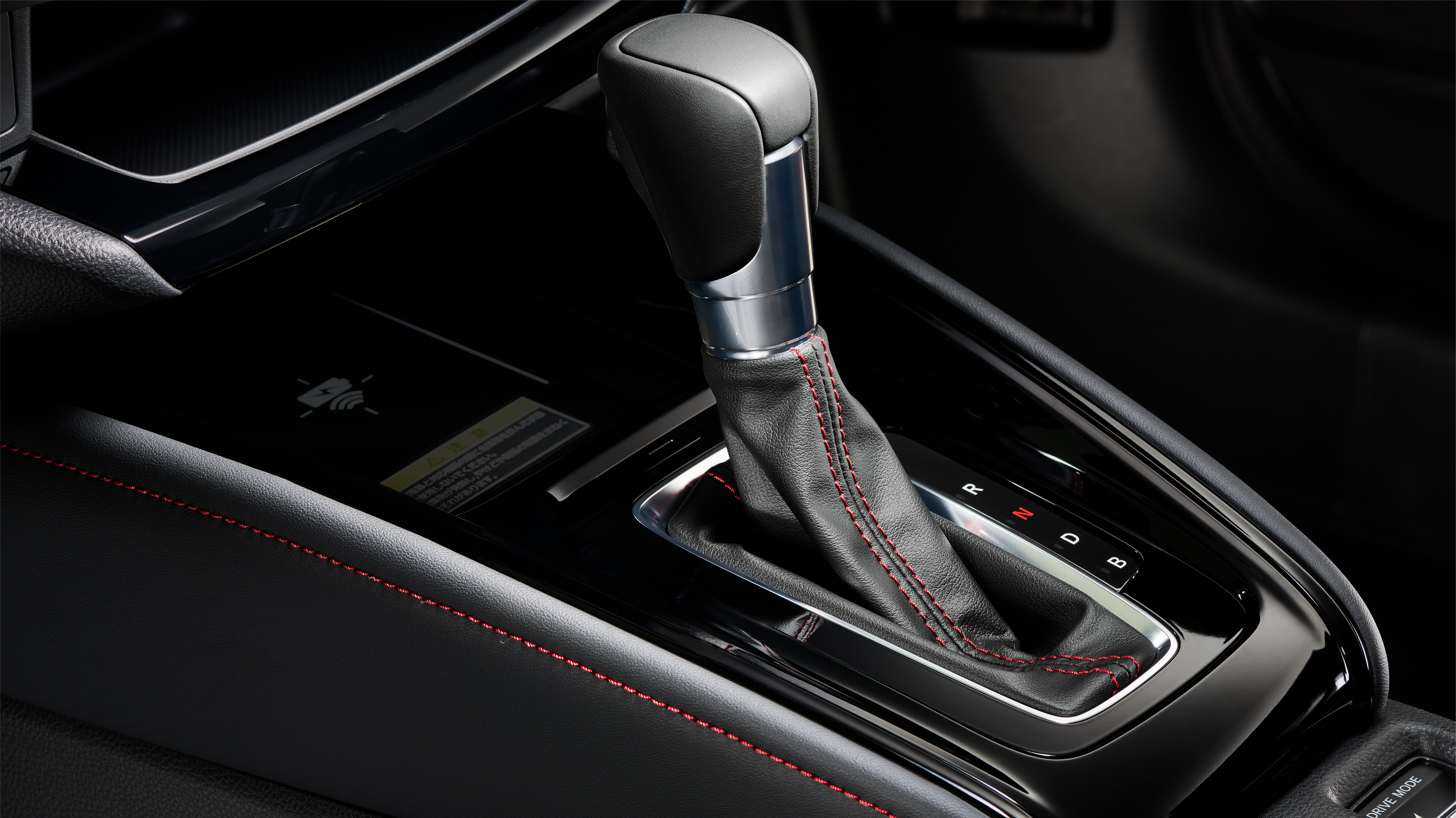 本革巻セレクトレバー、シフトブーツ（レッドステッチ）