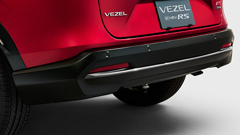 e:HEV RS専用リアバンパーモールディング（ダーククロームメッキ）