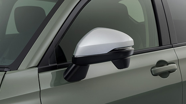 電動格納式リモコンドアミラー（シルバー）