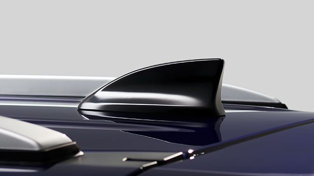 シャークフィンアンテナ（クリスタルブラック・パール）