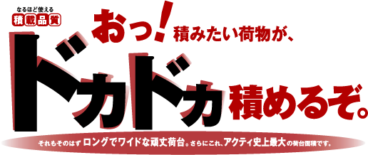 �Ȃ�قǎg����ύڕi���@�����I�ς݂����ו����A�h�J�h�J�ς߂邼�B�@��������̂͂������O�Ń��C�h�Ȋ��ב�B����ɂ���A�A�N�e�B�j��ő�̉ב�ʐςł��B