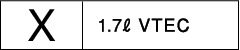 X 1.7L VTEC