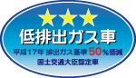 「平成17年排出ガス基準50%低減レベル」認定車表示マーク