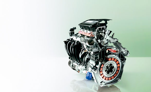 Honda�n�C�u���b�h�V�X�e���i3�X�e�[�Wi-VTEC�{IMA�j�J�b�g���f��