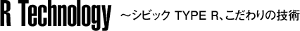 R Technology �`�V�r�b�N TYPE R�A�������̋Z�p