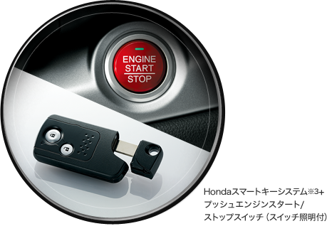 Honda�X�}�[�g�L�[�V�X�e����3+�v�b�V���G���W���X�^�[�g/�X�g�b�v�X�C�b�`�i�X�C�b�`�Ɩ��t�j