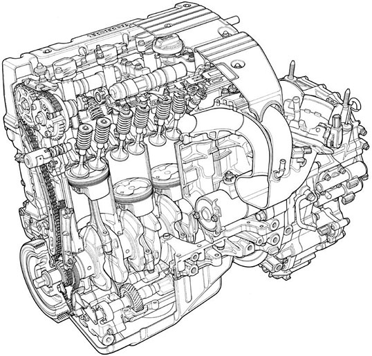 2.4���b�g�� DOHC i-VTEC�G���W���i�C���X�g�j