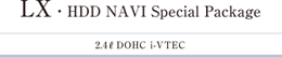 LX�EHDD NAVI Special Package
