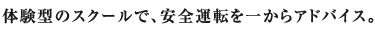 �̌��^�̃X�N�[���ŁA���S�^�]���ꂩ��A�h�o�C�X�B