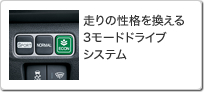走りの性格を換える3モードドライブシステム