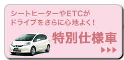 シートヒーターやETCがドライブをさらに心地よく!│特別仕様車はこちら