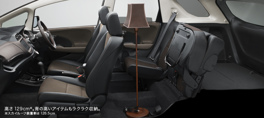 ����129cm���B�w�̍����A�C�e�������N���N���[�B���X�J�C���[�t�����Ԃ�126.5cm�B