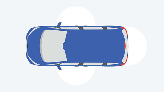 Hondaスマートキーエントリーエリア（イメージ）