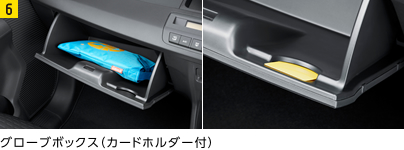 グローブボックス(カードホルダー付)