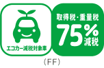 エコカー減税対象車 所得税・重量税75%減税 (FF)