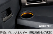 照明付ドリンクホルダー(運転席側/助手席側)