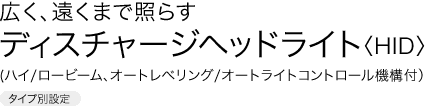 �L���A�����܂ŏƂ炷�@�f�B�X�`���[�W�w�b�h���C�g�qHID�r(�n�C/���[�r�[���A�I�[�g���׃����O/�I�[�g���C�g�R���g���[���@�\�t�j�m�^�C�v�ʐݒ�n