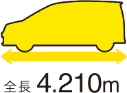 全長4.210m