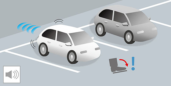 後方誤発進抑制機能