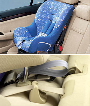 ISO FIX�Ή��`���C���h�V�[�g�Œ��p�o�[+�e�U�[�A���J�[�i���A���E�ȁj