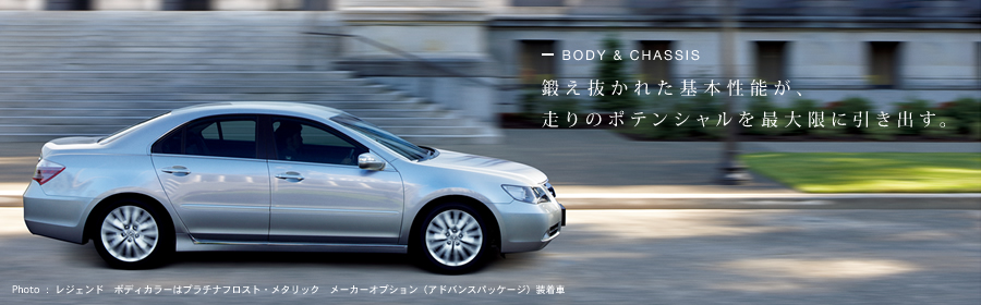 BODY&CHASSIS 鍛え抜かれた基本性能が、走りのポテンシャルを最大限に引き出す。