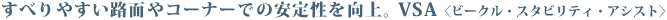 ���ׂ�₷���H�ʂ�R�[�i�[�ł̈��萫������BVSA�q�r�[�N���E�X�^�r���e�B�E�A�V�X�g�r