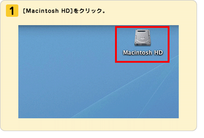 �i1�j[Macintosh HD]���N���b�N�B
