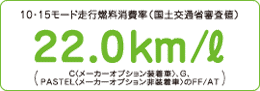 10�15���[�h���s�R������i���y��ʏȐR���l�j22.0km/L�iC�q���[�J�[�I�v�V���������ԁr�AG�APASTEL�q���[�J�[�I�v�V�����񑕒��ԁr��FF/AT�j
