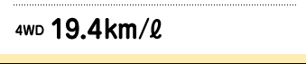 4WD�@19.4km/L