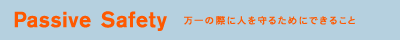 Passive Safety�@����̍ۂɐl����邽�߂ɂł��邱��