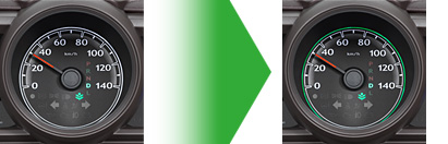 �G�R�^�]�ɂȂ�قǁA���͂̏Ɩ����O���[���ɕω��B