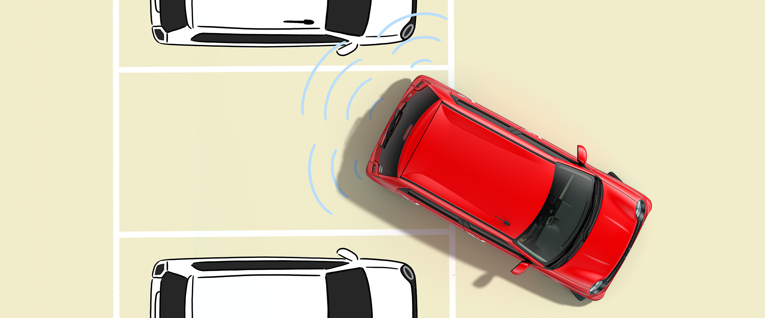 「駐車」をはじめ、運転サポート機能もしっかりと。