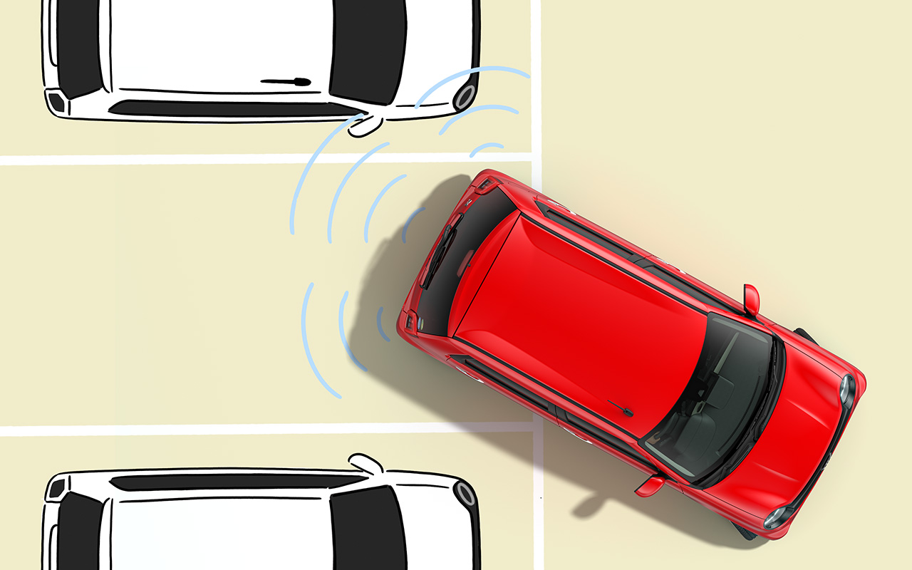 「駐車」をはじめ、運転サポート機能もしっかりと。