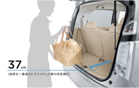 37cm �i��Ȃ���Ԍ��ɃX���C�h�����ۂ̉׎����s�j