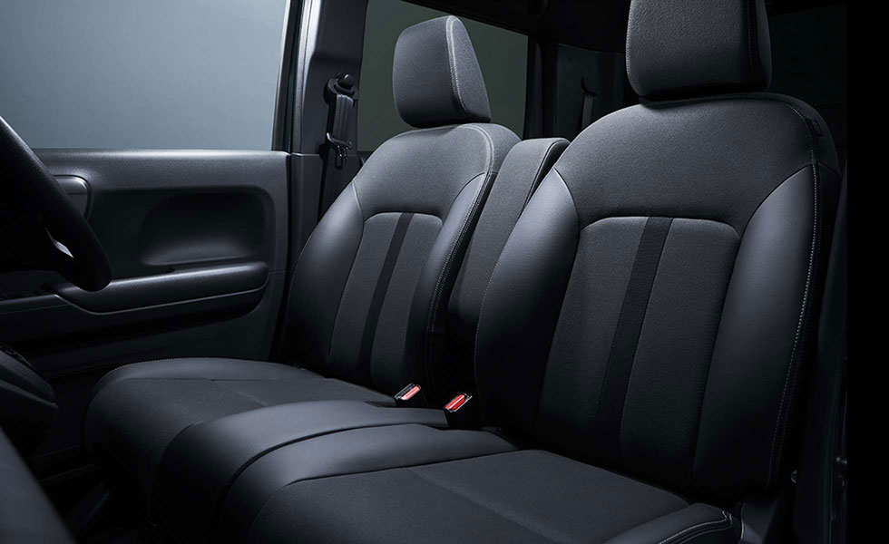 プライムスムース＆トリコットコンビシート（アクセント部：ジャージー、ダブルステッチ）