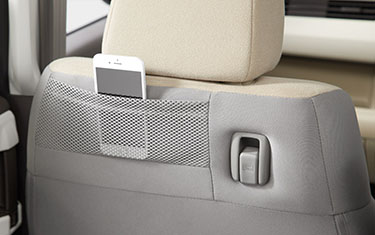 シートバックアッパーポケット