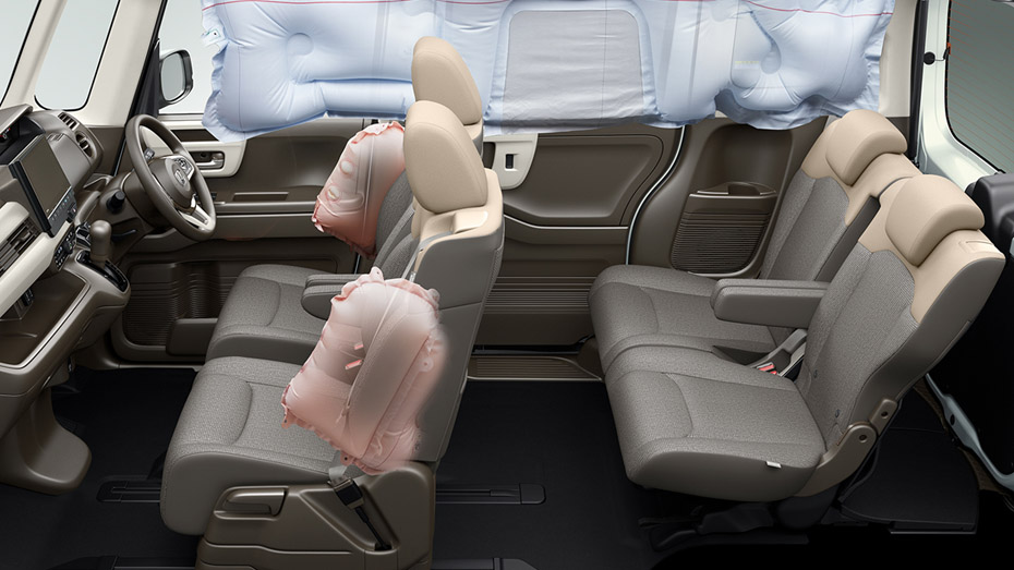 前席用i-サイドエアバッグシステム+サイドカーテンエアバッグシステム〈前席/後席対応〉