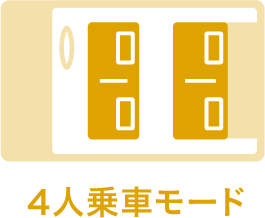 ４人乗車モード