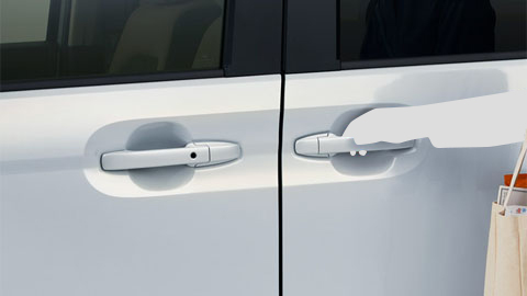 パワースライドドア（イージーオープンドアハンドル、タッチセンサー/挟み込み防止機構付、リモコン＆運転席スイッチ開閉式）