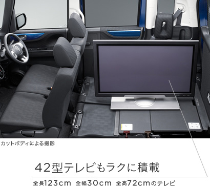 42�^�e���r�����N�ɐύځ@�S��123cm �S��30cm �S��72cm�̃e���r�@�J�b�g�{�f�B�ɂ��B�e