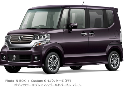 Photo: N BOX + Custom G�EL�p�b�P�[�W�iFF�j�{�f�B�J���[�̓v���~�A���S�[���h�p�[�v���E�p�[��