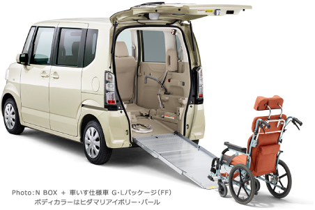 Photo: N BOX + �Ԃ����d�l�� G�EL�p�b�P�[�W�iFF�j �{�f�B�J���[�̓q�_�}���A�C�{���[�E�p�[��