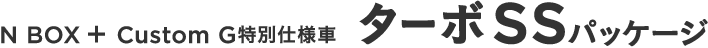 N BOX + Custom G���ʎd�l�ԁ@�^�[�{SS�iSuzuka Special�j�p�b�P�[�W