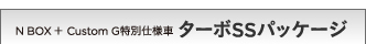 N BOX + Custom G���ʎd�l�� �^�[�{SS�p�b�P�[�W