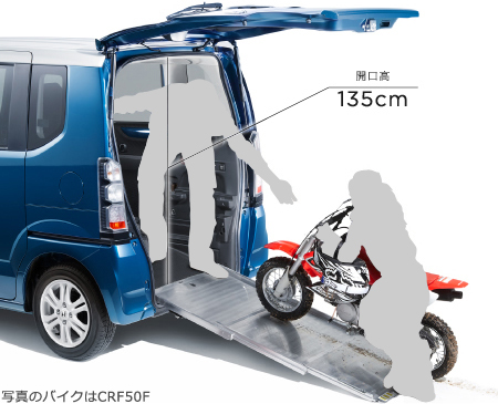 �J����135cm�@�ʐ^�̃o�C�N��CRF50F