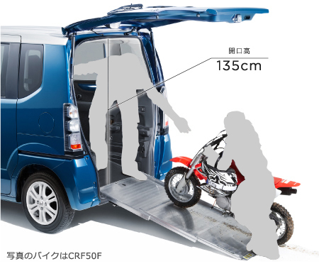 �J����135cm�@�ʐ^�̃o�C�N��CRF50F