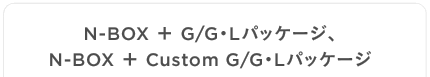 N-BOX �{ G/G�EL�p�b�P�[�W�AN-BOX �{ Custom G/G�EL�p�b�P�[�W
