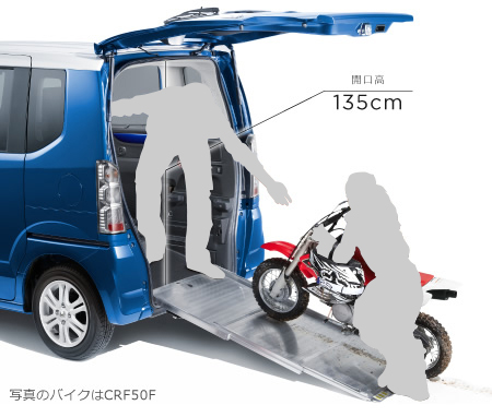 �J����135cm�@�ʐ^�̃o�C�N��CRF50F