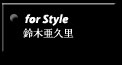 for Style�@��؈��v��